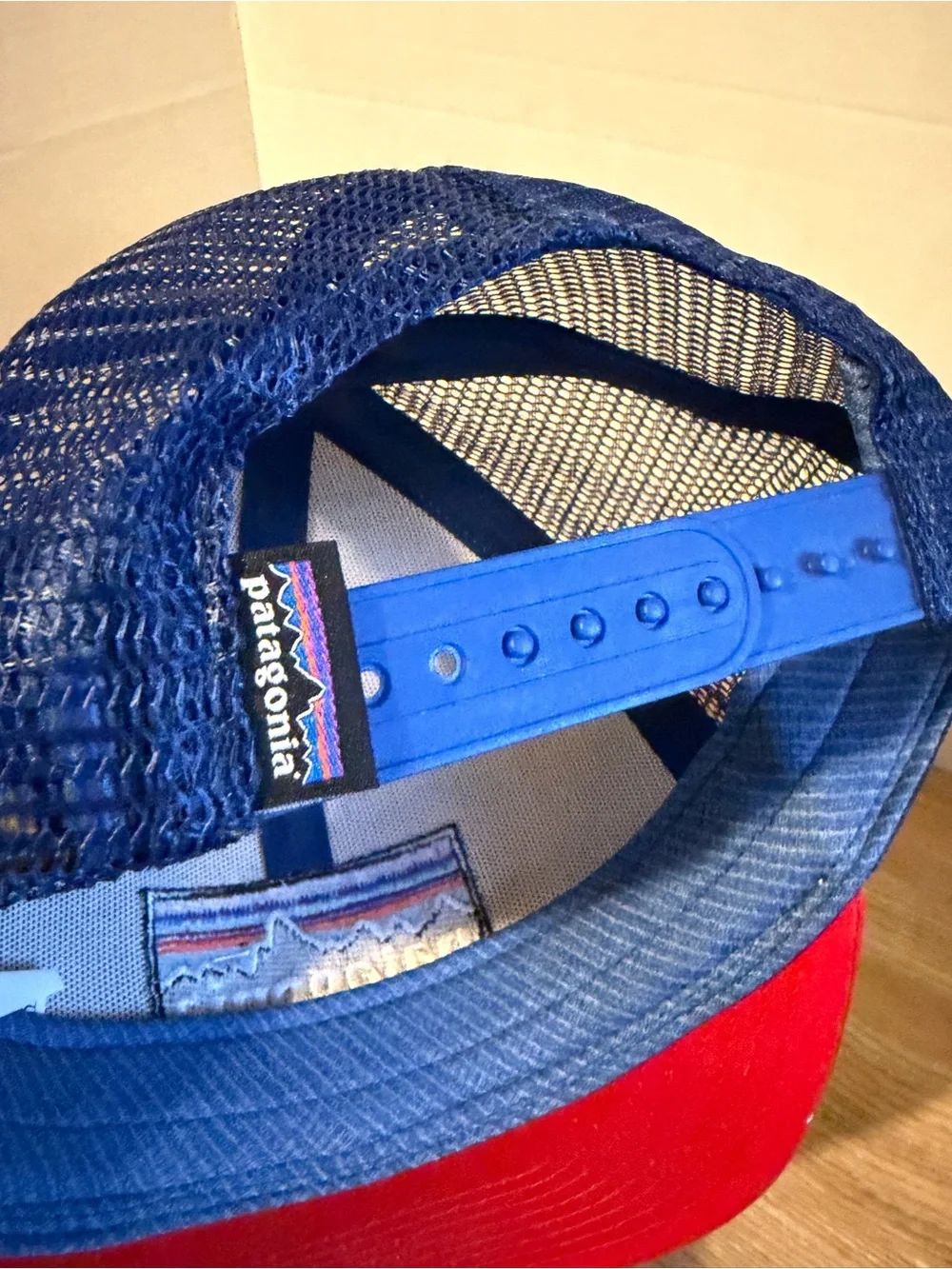 Patagonia Kids Trucker Hats Lot of 2 NWT Teal Beige Red White